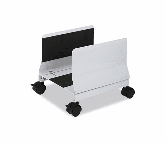 IVR54000 Metal Mobile CPU Stand, 10-1/4w x 10-5/8d x 9-3/4h, Light Gray By INNOVERA