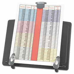 IVR59000 Book Stand Freestanding Desktop Copyholder, Plastic, Black/Dark Gray By INNOVERA