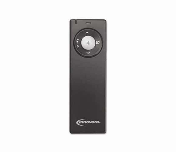 IVR61101 Wireless Presenter w/Laser Pointer, Matte Black By INNOVERA