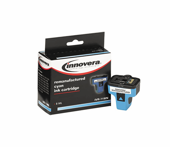 IVR71WN 71WN Compatible, Remanufactured, C8771WN (02) Ink, 425 Page-Yield, Cyan By INNOVERA