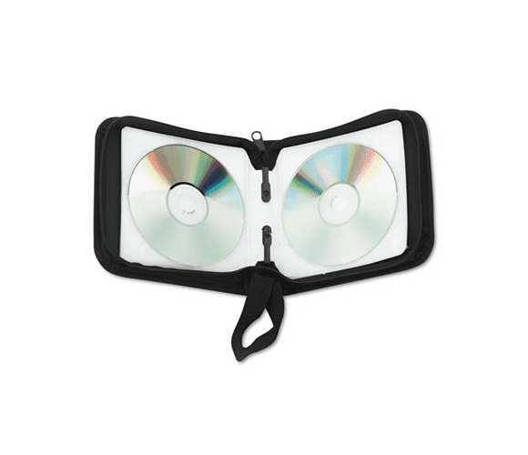 IVR73024 CD/DVD Wallet, Holds 24 Disks, Black By INNOVERA