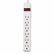 IVR73306 Six-Outlet Power Strip, 6-Foot Cord, 1-15/16 x 10-3/16 x 1-3/16, Ivory By INNOVERA