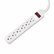 IVR73306 Six-Outlet Power Strip, 6-Foot Cord, 1-15/16 x 10-3/16 x 1-3/16, Ivory By INNOVERA