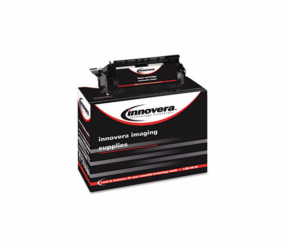 IVR83362 83362 Compatible, Remanufactured, 12A7362 (T63X) Toner, 21000 Yield, Black By INNOVERA