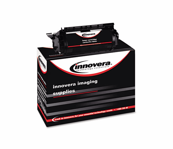 IVR83765 83765 Compatible, Remanufactured, 12A7465 (T632) Toner, 32000 Yield, Black By INNOVERA