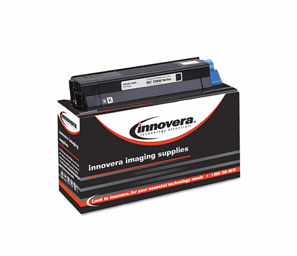 IVR85100B 85100B Compatible, Remanufactured, 42127404 (5100) Toner, 5000 Yield, Black By INNOVERA