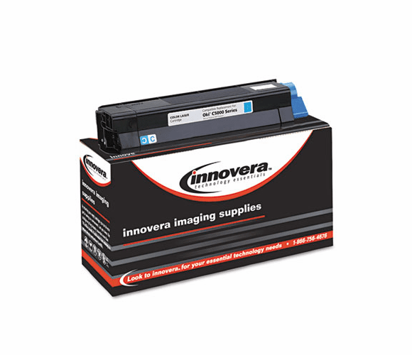 IVR85100C 85100C Compatible, Remanufactured, 42127403 (5100) Toner, 5000 Yield, Cyan By INNOVERA
