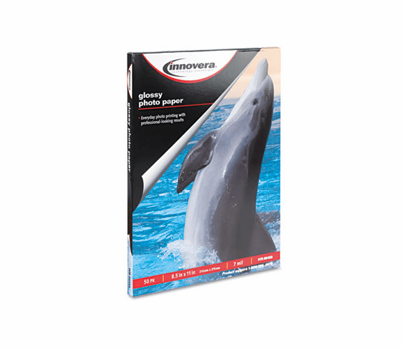 IVR99450 Glossy Photo Paper, 8-1/2 x 11, 50 Sheets/Pack By INNOVERA