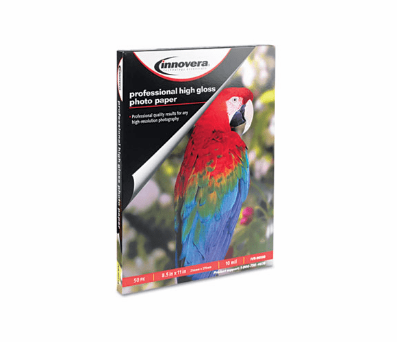 IVR99550 High-Gloss Photo Paper, 8-1/2 x 11, 50 Sheets/Pack By INNOVERA