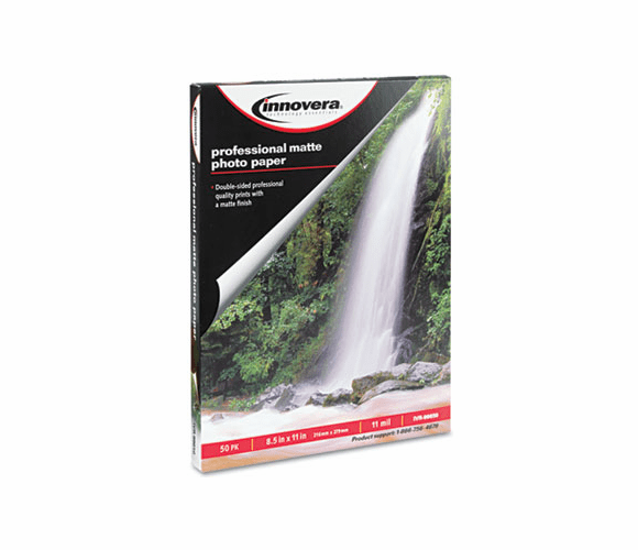 IVR99650 Heavyweight Photo Paper, Matte, 8-1/2 x 11, 50 Sheets/Pack By INNOVERA