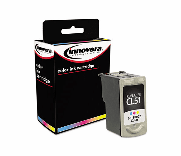 IVRCL51 CL51 Compatible, Remanufactured, 0618B002 (CL51) Ink, 600 Yield, Tri-Color By INNOVERA