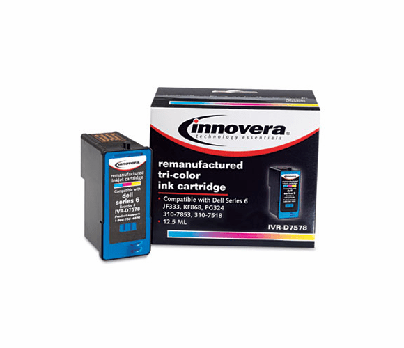 IVRD7578 D7578 Compatible, Remanufactured, JF333 (Series 6) Ink, 290 Yield, Tri-Color By INNOVERA