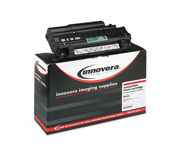 IVRDR250 DR250 Compatible, Remanufactured, DR250 Laser Toner, 12000 Page-Yield, Black By INNOVERA