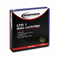 IVRLTO1 1/2 inch Ultrium LTO Data Cartridge, 609m, 100GB Native/200GB Comp Capacity By INNOVERA