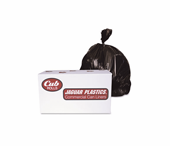 JAGD38634BN Industrial Drum Liners, Rolls, 2.7mil, 38 x 63, Brown, 1 Roll of 50/Carton By JAGUAR PLASTICS