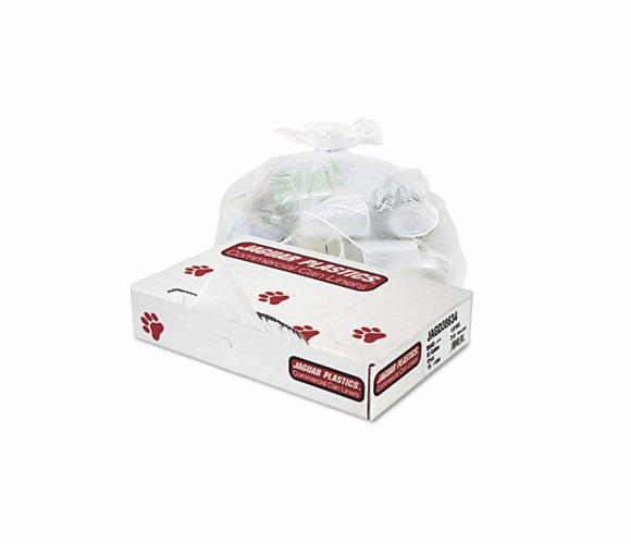 JAGD38634CL Industrial Drum Liners, 2.7mil, 38 x 63, Clear, 1 Roll of 50/Carton By JAGUAR PLASTICS