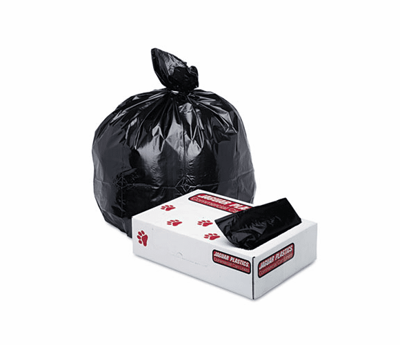 JAGG3339HBL Industrial Strength Low-Density Commercial Can Liner,33 gal,1.7mil,BLK, 150/ctn By JAGUAR PLASTICS
