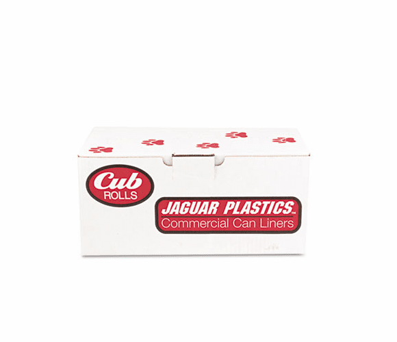 JAGRW2432X Cub Commercial Low-Density Roll Can Liners, .5 mil., 24 x 32, White, 250/Carton By JAGUAR PLASTICS