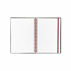 JDKC67009 Poly Twinwire Notebook, Margin Rule, 5-7/8 x 8-1/4, White, 70 Sheets/Pad By MEAD PRODUCTS