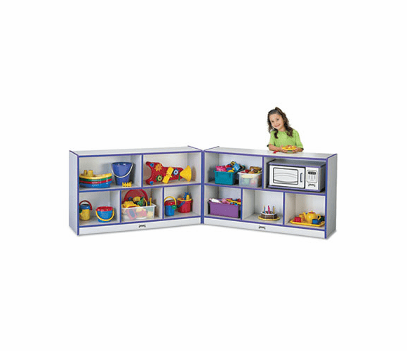 JNT0292JCWW004 Rainbow Accents Fold-n-Lock Storage Unit, 48w x 15d x 29-1/2h, Purple By JONTI-CRAFT, INC.