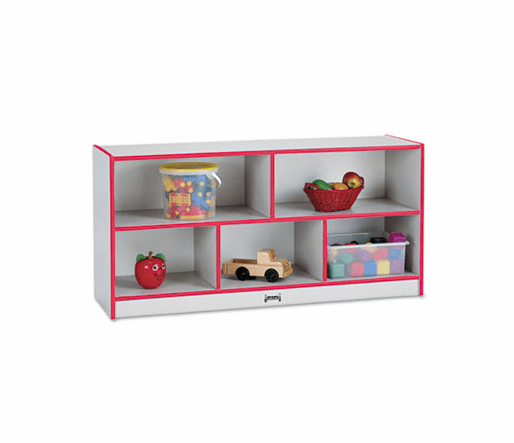 JNT0324JCWW008 Rainbow Accents Single Storage Units, 48w x 15d x 24-1/2h, Red/Freckled Gray By JONTI-CRAFT, INC.
