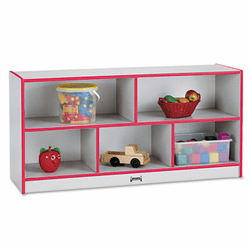 JNT0324JCWW008 Rainbow Accents Single Storage Units, 48w x 15d x 24-1/2h, Red/Freckled Gray By JONTI-CRAFT, INC.