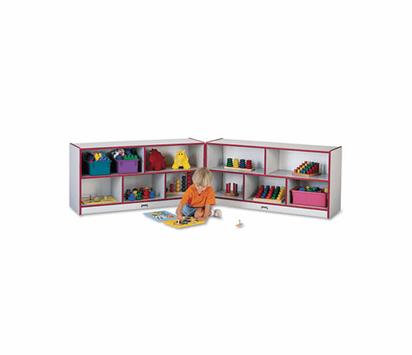 JNT0326JCWW008 Rainbow Accents Fold-n-Lock Storage Unit, 48w x 15d x 24-1/2h, Red By JONTI-CRAFT, INC.