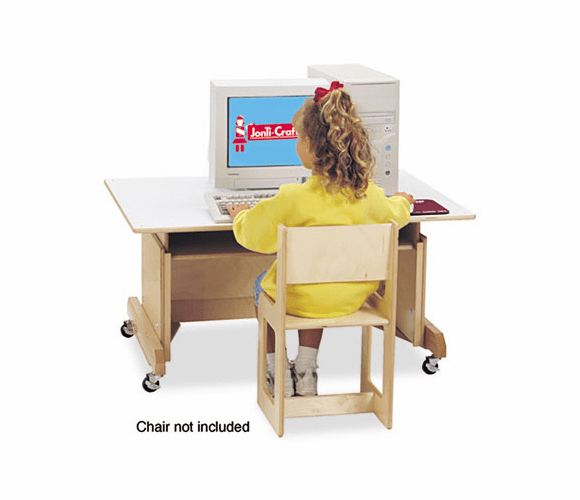 JNT0345JC Computer Table, 42w x 29d x 18h, White By JONTI-CRAFT, INC.