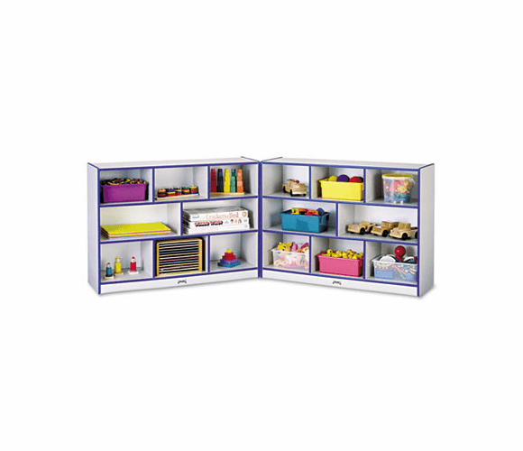 JNT0369JCWW003 Rainbow Accents Fold-n-Lock Storage Unit, 48w x 15d x 35-1/2h, Blue By JONTI-CRAFT, INC.