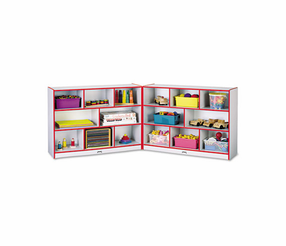 JNT0369JCWW008 Rainbow Accents Fold-n-Lock Storage Unit, 48w x 15d x 35-1/2h, Red By JONTI-CRAFT, INC.