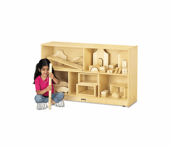 JNT0392JC Low Single Mobile Storage Unit, 48w x 15d x 29-1/2h, White By JONTI-CRAFT, INC.