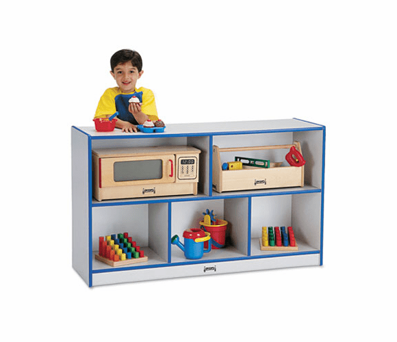 JNT0392JCWW003 Rainbow Accents Single Storage Units, 48w x 15d x 29-1/2h, Blue/Freckled Gray By JONTI-CRAFT, INC.