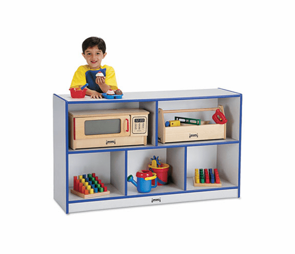 JNT0392JCWW004 Rainbow Accents Single Storage Units, 48w x 15d x 29-1/2h, Purple/Freckled Gray By JONTI-CRAFT, INC.