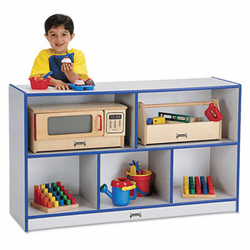 JNT0392JCWW004 Rainbow Accents Single Storage Units, 48w x 15d x 29-1/2h, Purple/Freckled Gray By JONTI-CRAFT, INC.