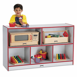 JNT0392JCWW008 Rainbow Accents Single Storage Units, 48w x 15d x 29-1/2h, Red/Freckled Gray By JONTI-CRAFT, INC.