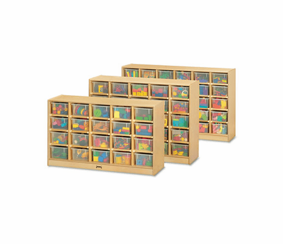 JNT0420JC Tray Mobile Cubbie, 48w x 15d x 29-1/2h, Birch By JONTI-CRAFT, INC.