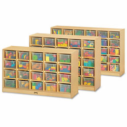 JNT0420JC Tray Mobile Cubbie, 48w x 15d x 29-1/2h, Birch By JONTI-CRAFT, INC.