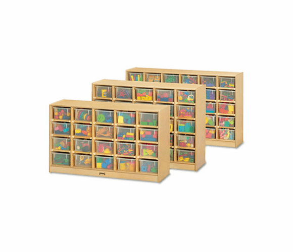 JNT0425JC Tray Mobile Cubbie, 48w x 15d x 35-1/2h, Birch By JONTI-CRAFT, INC.