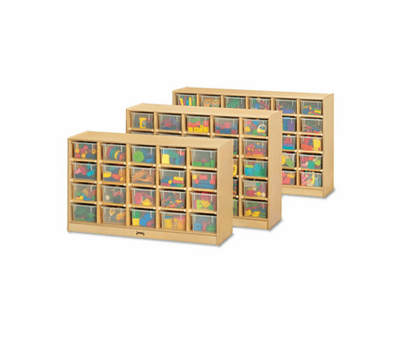 JNT0430JC Tray Mobile Storage, 57w x 15d x 35-1/2h, Birch By JONTI-CRAFT, INC.