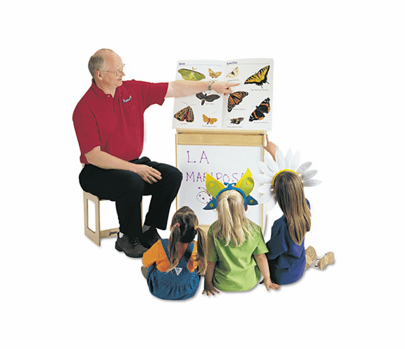 JNT0543JC Big Book Easels, 24-1/2w x 15d x 20h, White By JONTI-CRAFT, INC.