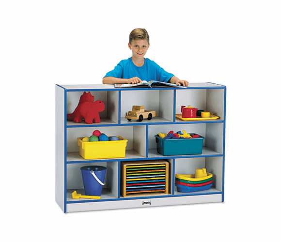 JNT2691JCWW003 Rainbow Accents Single Storage Units, 48w x 15d x 35-1/2h, Blue/Freckled Gray By JONTI-CRAFT, INC.