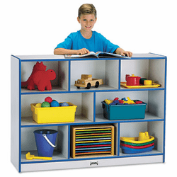 JNT2691JCWW003 Rainbow Accents Single Storage Units, 48w x 15d x 35-1/2h, Blue/Freckled Gray By JONTI-CRAFT, INC.