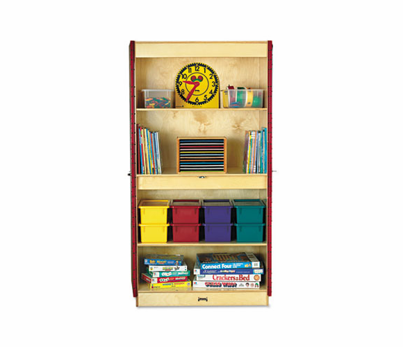 JNT5950JC Teacher's Storage Classroom Closet, 36w x 24d x 72h, White By JONTI-CRAFT, INC.