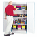 JNT5950JC003 Rainbow Accents Deluxe Classroom Closet, 36w x 24d x 72h, Blue By JONTI-CRAFT, INC.