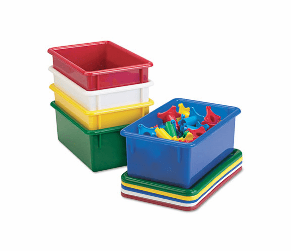 JNT8006JC Cubbie Trays, 8-5/8w x 13-1/2d x 5-1/4h, Green By JONTI-CRAFT, INC.