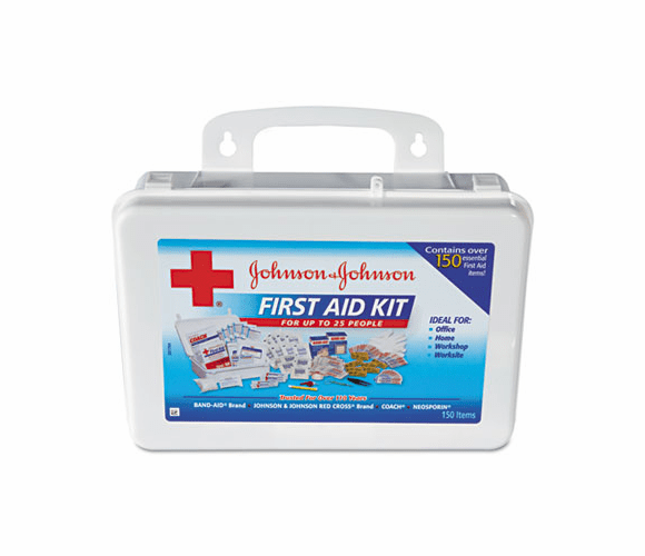 JOJ8142 Professional/Office First Aid Kit for 25 People, 158 Pieces, Plastic Case By JOHNSON & JOHNSON
