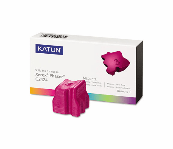 KAT37976 KAT37976 Compatible, 108R00661 Solid Ink Stick, 3,400 Yield, 3/Box, Magenta By KATUN CORPORATION