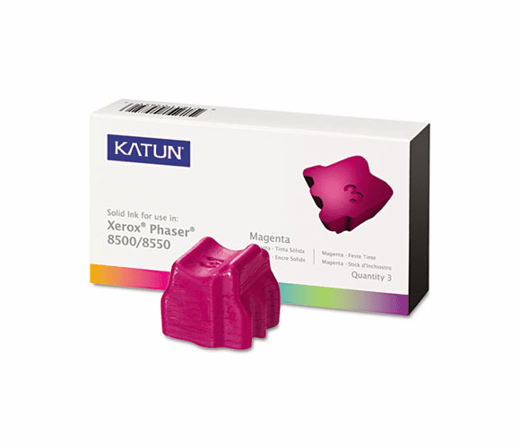 KAT37984 KAT37984 Compatible, 108R00670 Solid Ink Stick, 3,000 Yield, 3/Box, Magenta By KATUN CORPORATION