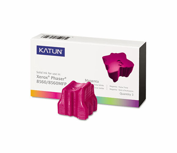 KAT37992 KAT37992 Compatible, 108R00724 Solid Ink Stick, 3,400 Yield, 3/Box, Magenta By KATUN CORPORATION