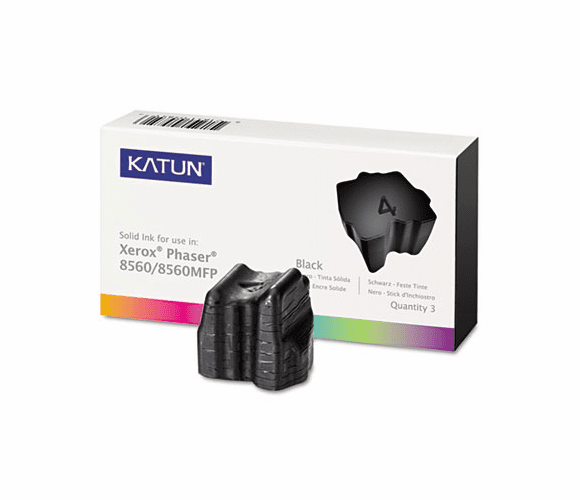 KAT37994 KAT37994 Compatible, 108R00726 Solid Ink Stick, 3,400 Yield, 3/Box, Black By KATUN CORPORATION